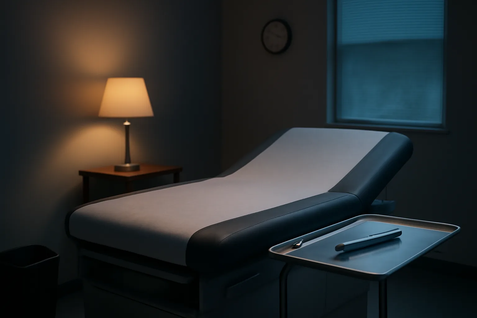 Clinical exam room setting representing PT-141 versus kisspeptin research comparison